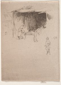 Booth messuilla. tekijältä James Abbott McNeill Whistler