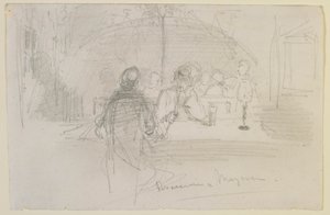 Panimo Mainzissa, 1858. tekijältä James Abbott McNeill Whistler