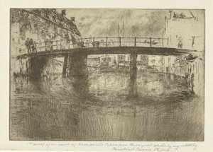 Silta Amsterdamissa Bridge, Amsterdam tekijältä James Abbott McNeill Whistler