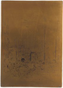 Peruutettu painolevy Piazzettalle, 1879-1880. tekijältä James Abbott McNeill Whistler