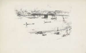 Charing Crossin rautatiesilta tekijältä James Abbott McNeill Whistler