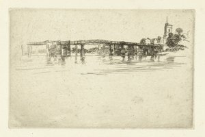 Pikku Putneyn silta Pikku Putney tekijältä James Abbott McNeill Whistler