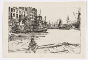Eagle Wharf (Tyzac Whiteley ja Co.) tekijältä James Abbott McNeill Whistler