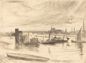 Early Morning, Battersea, 1861. tekijältä James Abbott McNeill Whistler