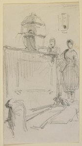 Figures per una font, 1858. finlandès tekijältä James Abbott McNeill Whistler