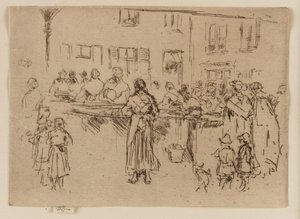 Fish Women, Oostende, 1887. tekijältä James Abbott McNeill Whistler