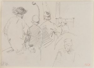 Neljä miestä veneessä, 1858. tekijältä James Abbott McNeill Whistler