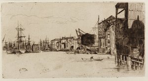 Moll de Lliure Comerç, 1877. finlandès tekijältä James Abbott McNeill Whistler