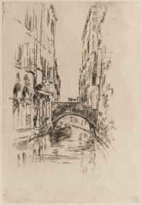 Gondoli sillan alla, 1879-1880. tekijältä James Abbott McNeill Whistler
