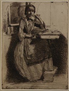 Gretchen Heidelbergissä, 1858. tekijältä James Abbott McNeill Whistler