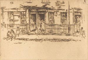 Justice Walk - Chelsea, c. 18861888. tekijältä James Abbott McNeill Whistler
