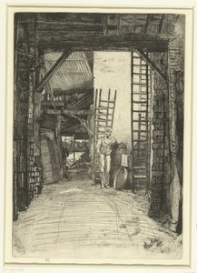 Kalkbrander Kalkinpoltin Kuusitoista etsausta Thames-joesta ja muista aiheista (sarjan nimi) tekijältä James Abbott McNeill Whistler