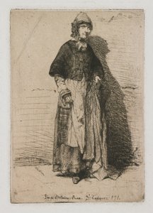 La Mère Gérard sarjasta Kaksitoista etsausta luonnosta tekijältä James Abbott McNeill Whistler