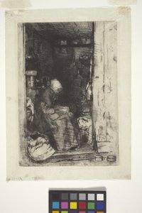 La Vielle Aux Loques (etsaus) tekijältä James Abbott McNeill Whistler