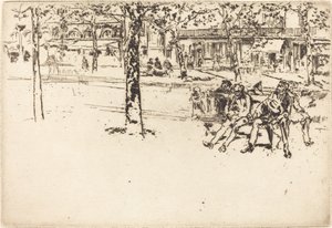 Boulevard Poissoniere, 1893. tekijältä James Abbott McNeill Whistler