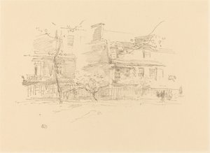 Lindsay Row, Chelsea, 1888. tekijältä James Abbott McNeill Whistler