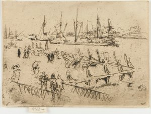 Pikku Dordrecht, 1884. tekijältä James Abbott McNeill Whistler