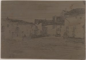 Liverdun. Un dels dotze aiguaforts de la natura, 1858. finlandès tekijältä James Abbott McNeill Whistler