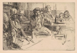 Longshoreman, 1859 (etsaus ja kuivakärki paperille) tekijältä James Abbott McNeill Whistler