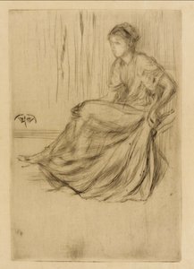Istuva malli, 1873. tekijältä James Abbott McNeill Whistler