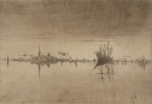 Huonekalut ja erilaiset esineet 1100- ja 1300-luvuilta tekijältä James Abbott McNeill Whistler