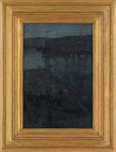 Nokturne sinisellä ja kullalla: Valparaiso, 1866-n. 1874. tekijältä James Abbott McNeill Whistler