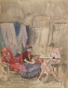 Note in Pink and Purple - The Studio, 1883-1884. tekijältä James Abbott McNeill Whistler