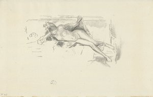 Alaston malli makuuasentoon tekijältä James Abbott McNeill Whistler