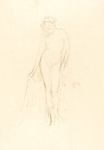 Alastonmalli, seisova, c. 1891. tekijältä James Abbott McNeill Whistler