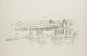 Old Battersea Bridge, 1879, julkaistu 1887 tekijältä James Abbott McNeill Whistler