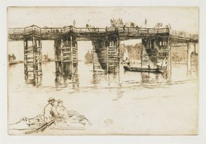 Vanha Putney Bridge tekijältä James Abbott McNeill Whistler