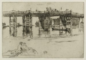 Vanha Putney Bridge tekijältä James Abbott McNeill Whistler