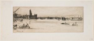 Vanha Westminster Bridge tekijältä James Abbott McNeill Whistler