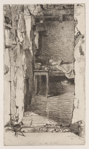 Rag Pickers, Quartier Mouffetard, Pariisi tekijältä James Abbott McNeill Whistler