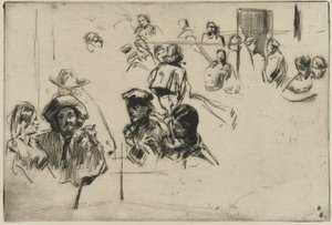 Ratcliffe Highway, 1861 (kuivakärki paperilla) tekijältä James Abbott McNeill Whistler