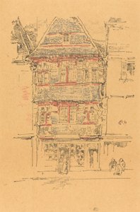 Punainen talo, Paimpol, 1893. tekijältä James Abbott McNeill Whistler