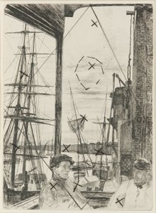 Rotherhithe, 1860. tekijältä James Abbott McNeill Whistler