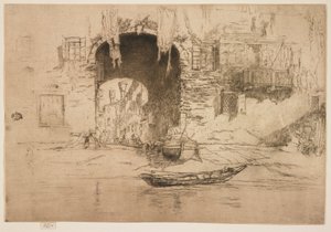 San Biagio toisesta Venetsia-sarjasta tekijältä James Abbott McNeill Whistler
