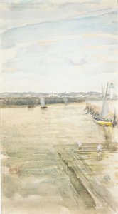 Kohtaus Merseyllä. tekijältä James Abbott McNeill Whistler