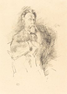 Luonnos William E. Henleystä, 1896. tekijältä James Abbott McNeill Whistler