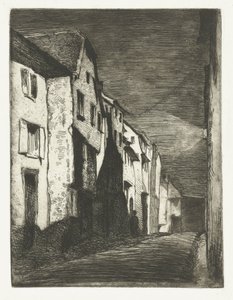 Straat Savernessa Savernen katu Kaksitoista etsausta luonnosta (sarjan nimi) tekijältä James Abbott McNeill Whistler