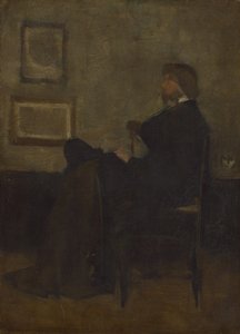 Study for Arrangement in Grey and Black, nro 2: Thomas Carlyle, 1872-73 tekijältä James Abbott McNeill Whistler