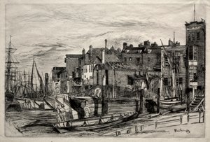 Thamesin poliisi, 1859. tekijältä James Abbott McNeill Whistler