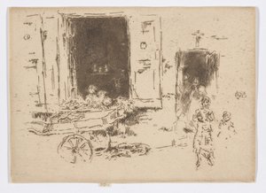 The Barrow- Quartier des Marolles, Bryssel tekijältä James Abbott McNeill Whistler