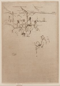 Laskeutumislava, lehmät, 1887. tekijältä James Abbott McNeill Whistler