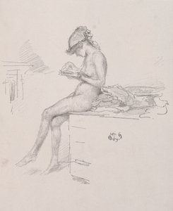 The Little Nude Model Reading, 1890.