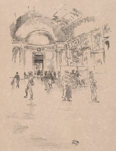 The Long Gallery, Louvre, 1894. tekijältä James Abbott McNeill Whistler