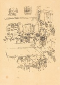 The Marketplace, Vitré, 1893. tekijältä James Abbott McNeill Whistler