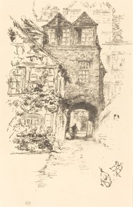 Papin talo, Rouen, 18941895. tekijältä James Abbott McNeill Whistler