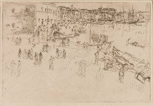 Riva, 1879-1880. tekijältä James Abbott McNeill Whistler